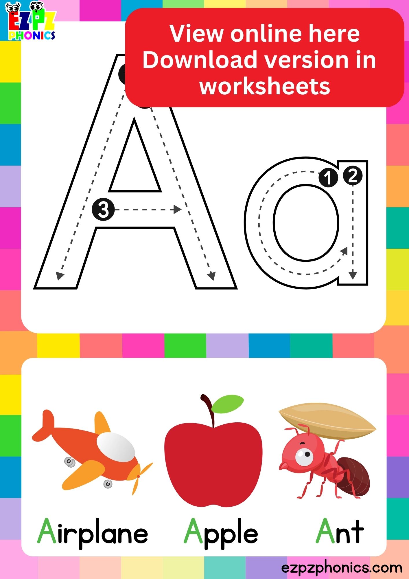 A-Z Alphabet Cards | sold Tracing Practice | Letter Sounds